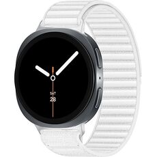 Galaxy Watch8 | 44 мм | 4G LTE | Graphite | Fabric/White | S/M, Размер: 44 мм, Цвет: Graphite, Тип ремешка: Fabric, Цвет ремешка: White, Размер ремешка: S/M, Подключение часов: Bluetooth / Wi-Fi + 4G LTE